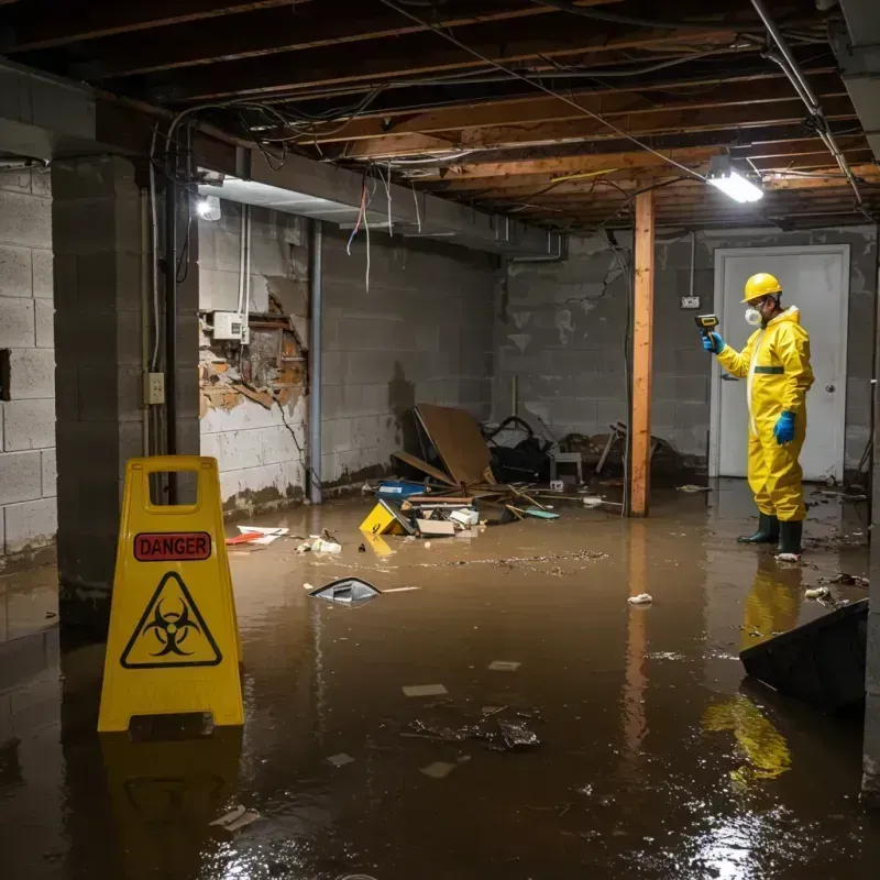 Flooded Basement Electrical Hazard in Farr West, UT Property